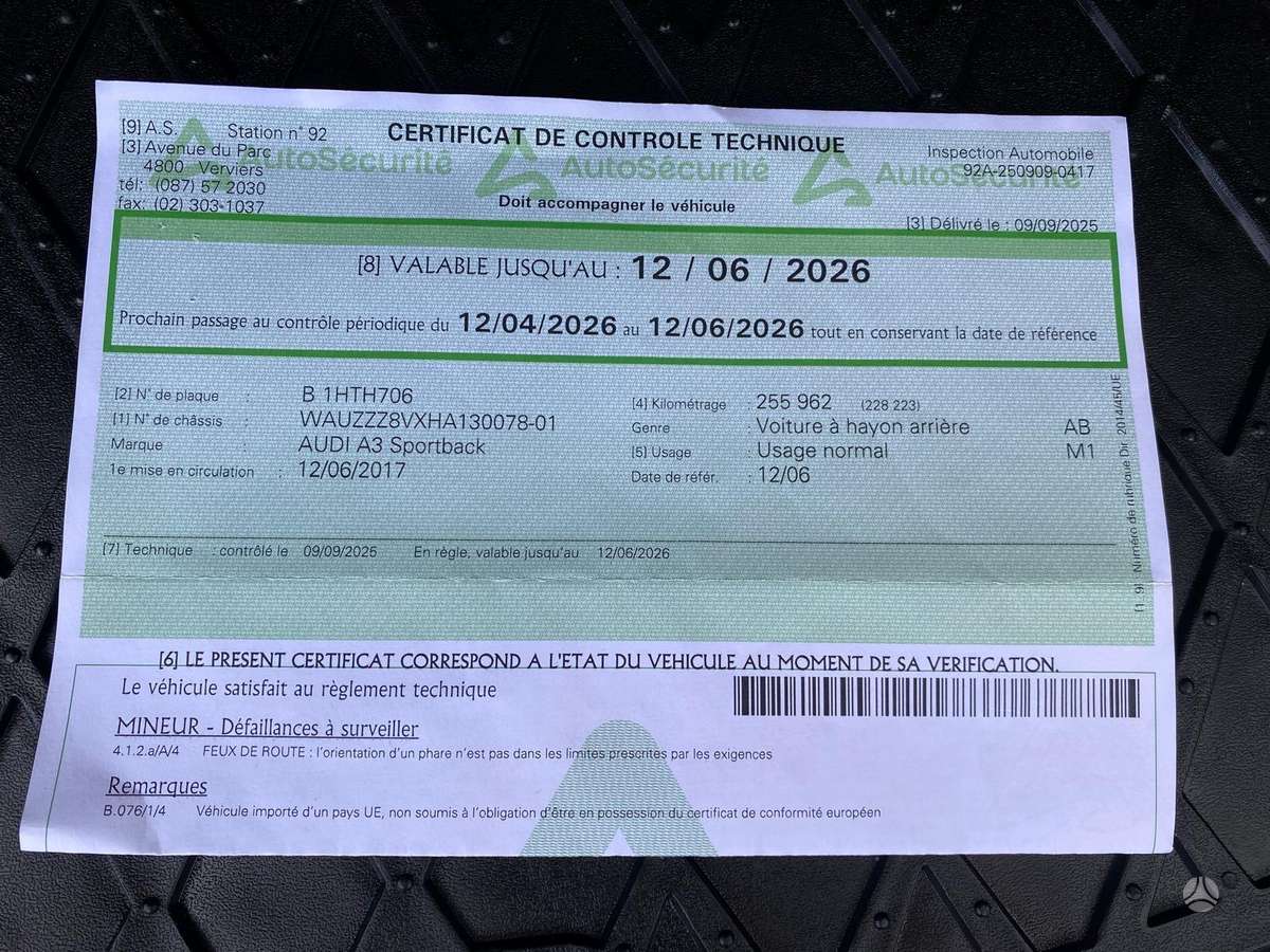 Audi A3, 1.6 l., hečbekas