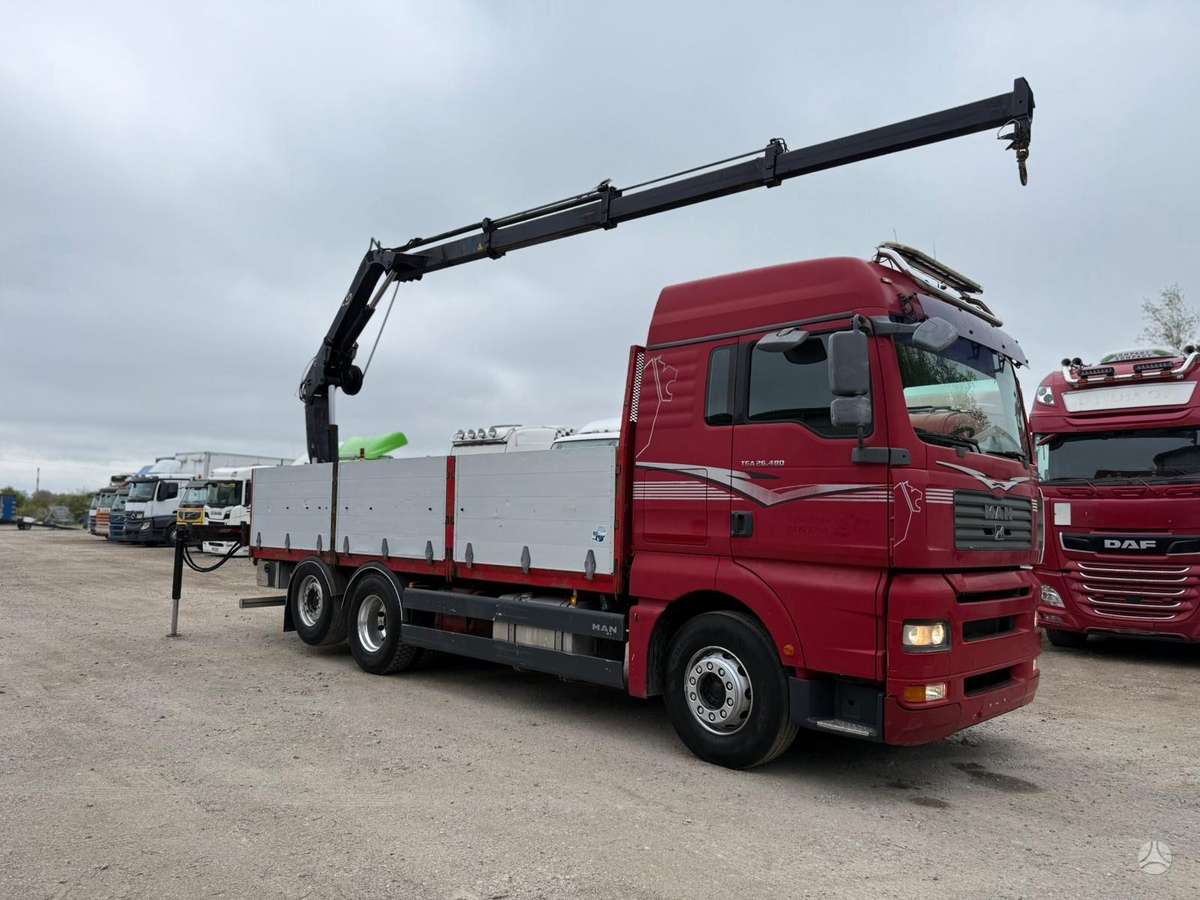 MAN TGA 26.480 + HIAB 144 E-3, бортовые