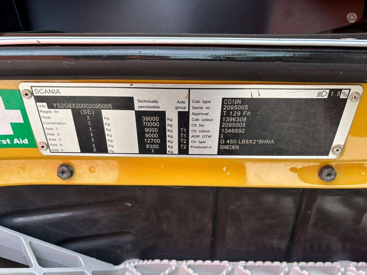 Scania G450, с краном