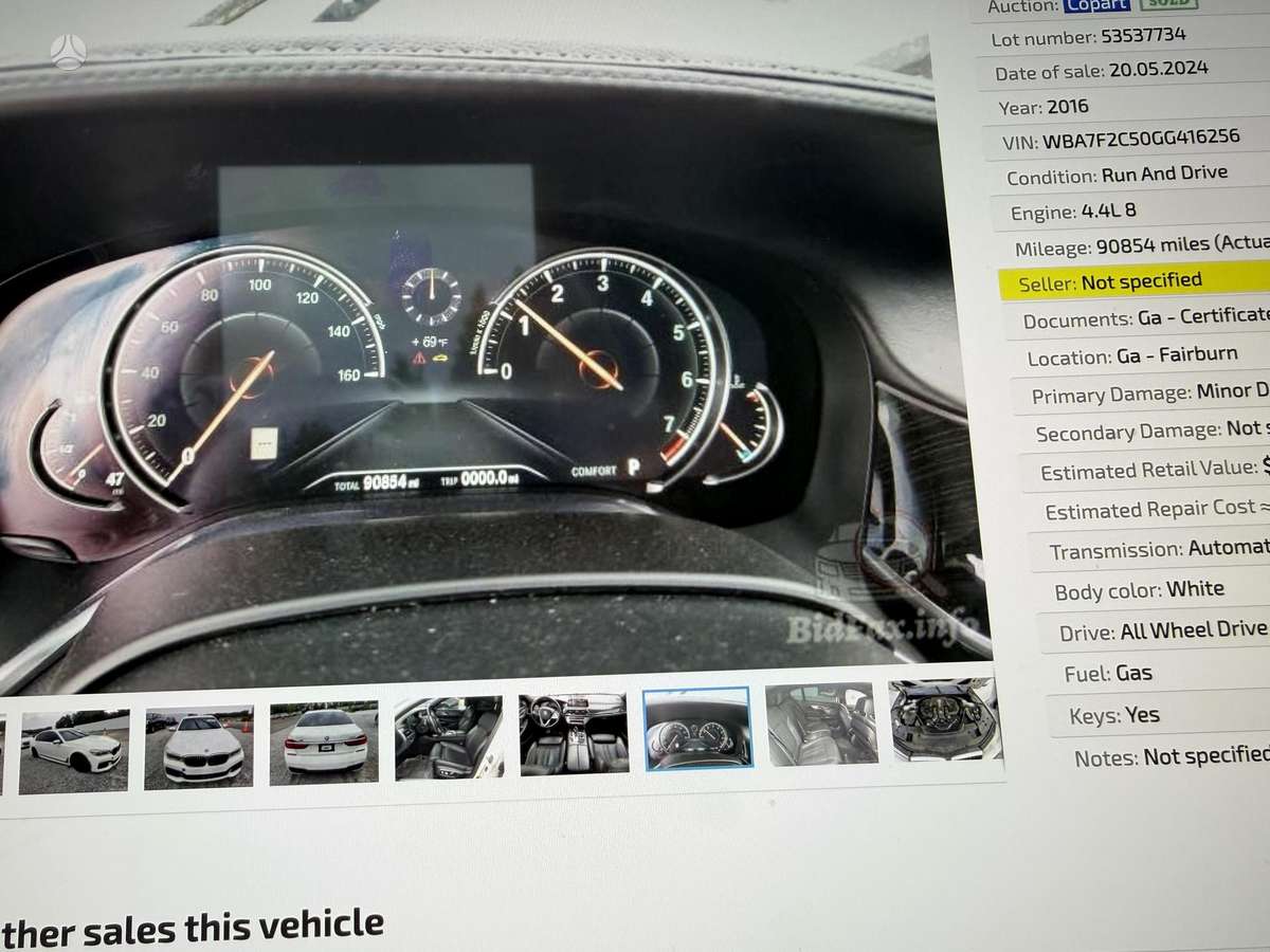 BMW 750, 4.4 l., Седан