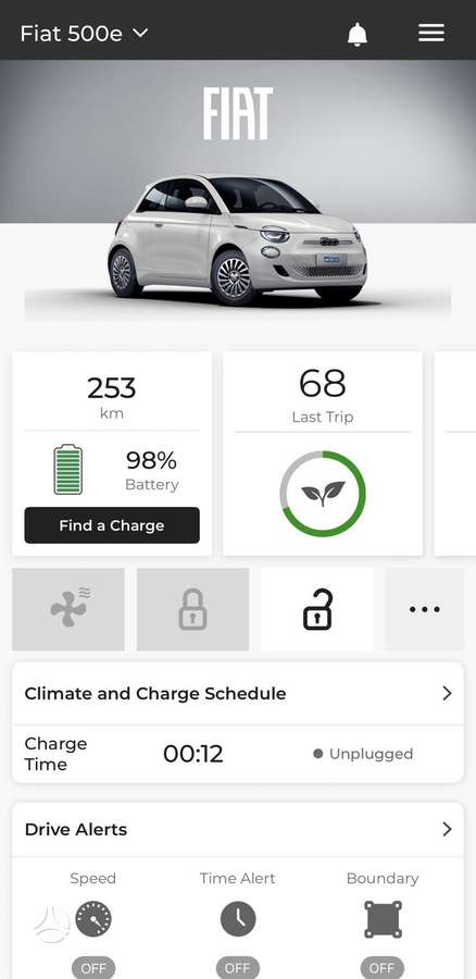 Fiat 500, 42 kWh, hatchback