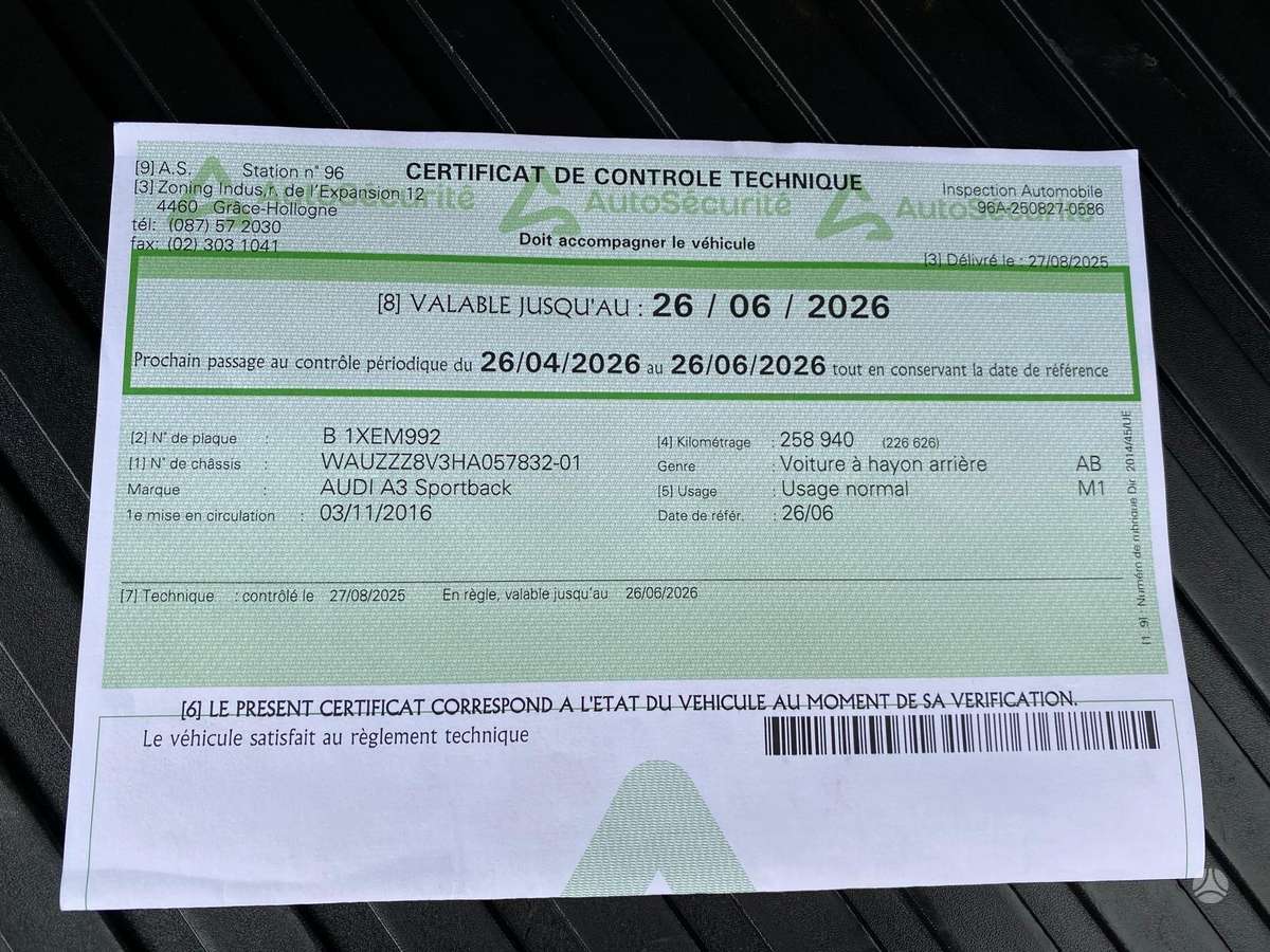 Audi A3, 1.6 l., hečbekas