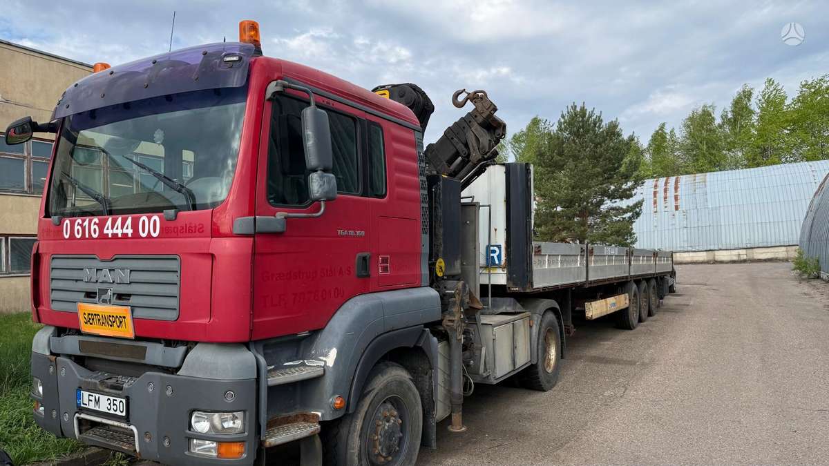 MAN TGA 18.360, с краном