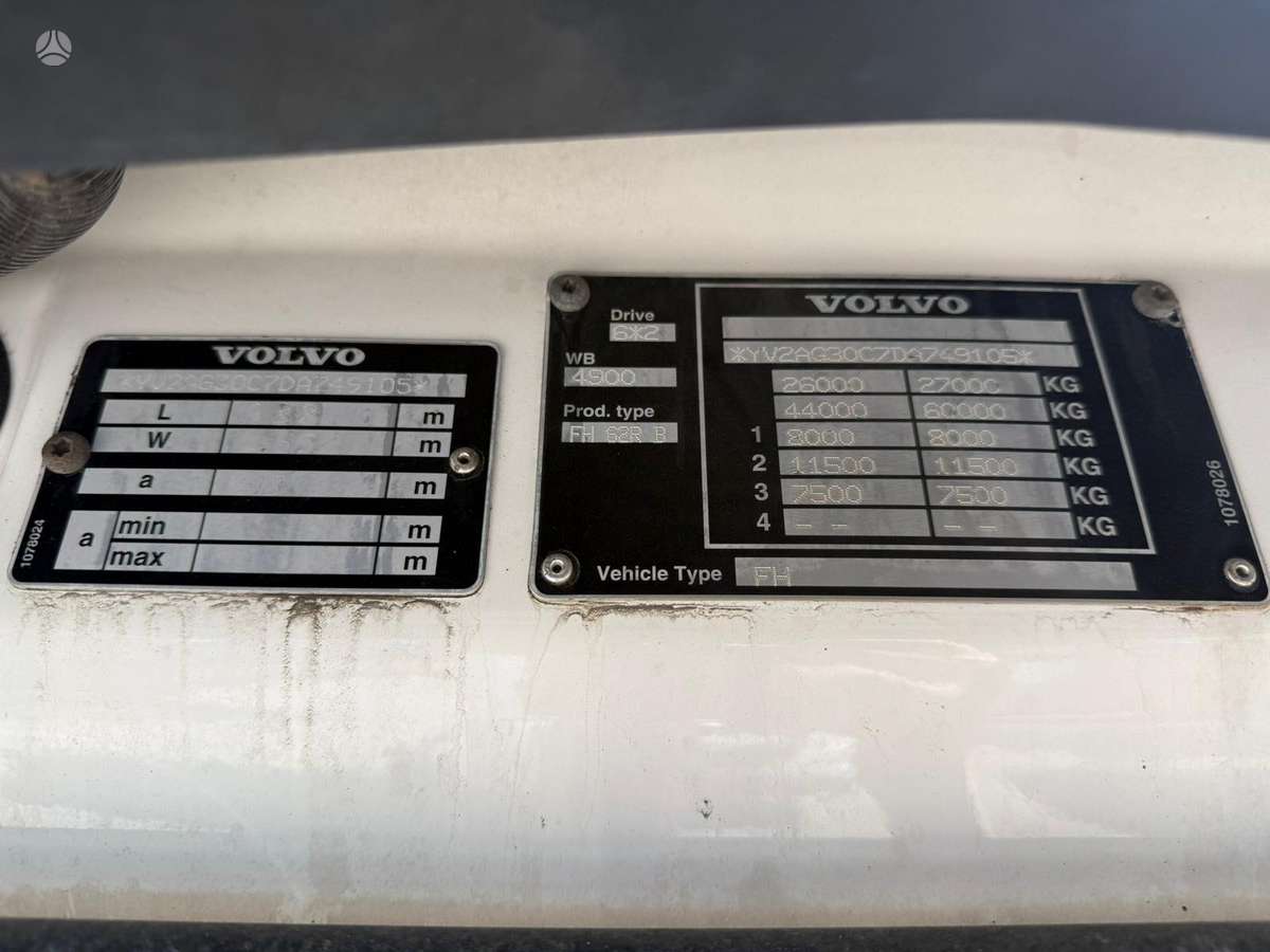 Volvo FH500 BDF Chassis * 2 Units, шасси
