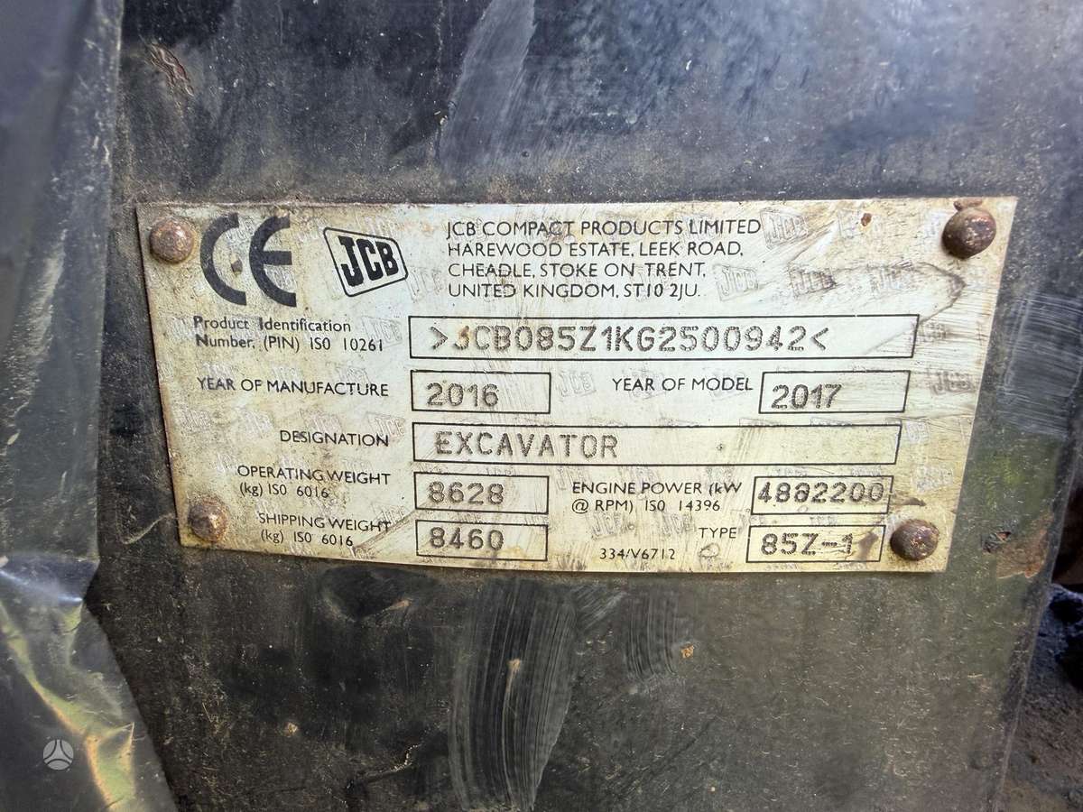 JCB 85 Z-1, excavator