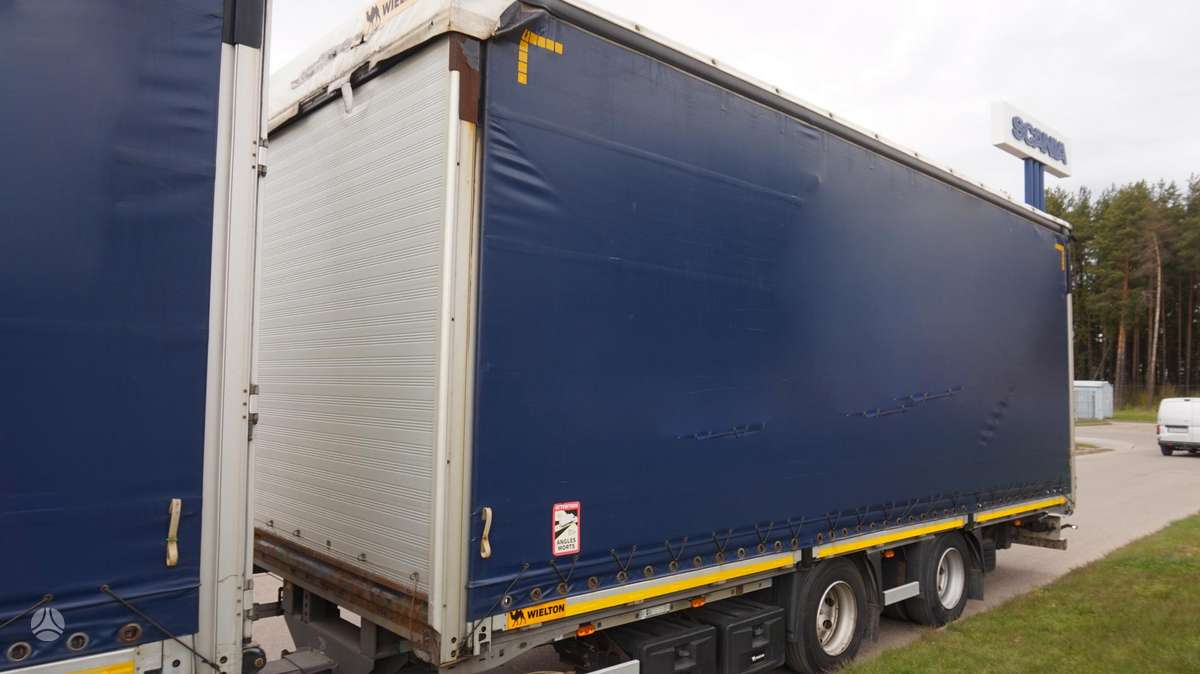 Scania S450 Retarder, dropside with curtains