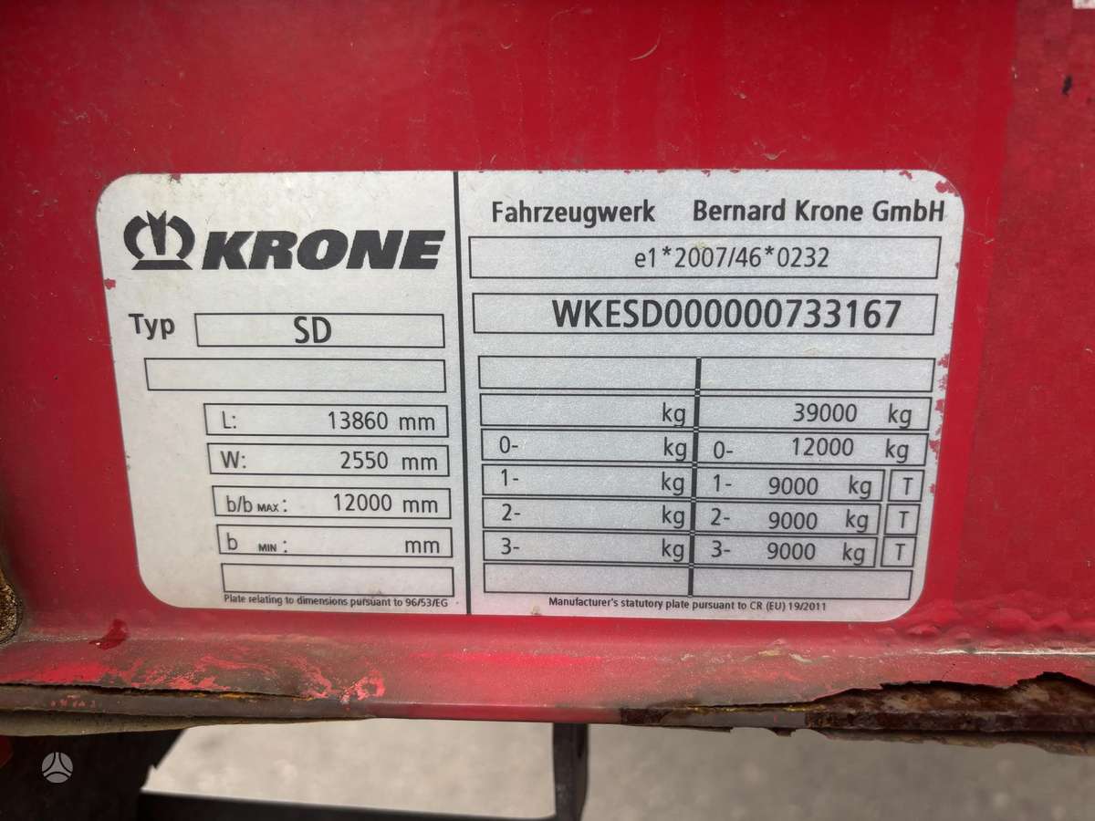 Krone MEGA, užuolaidinės / tentinės