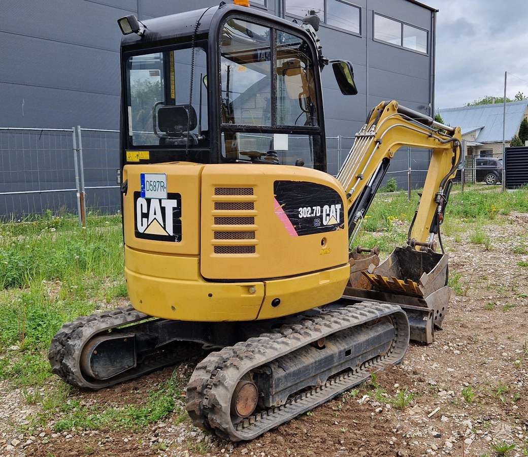 Caterpillar 302.7, mini ekskavatoriai