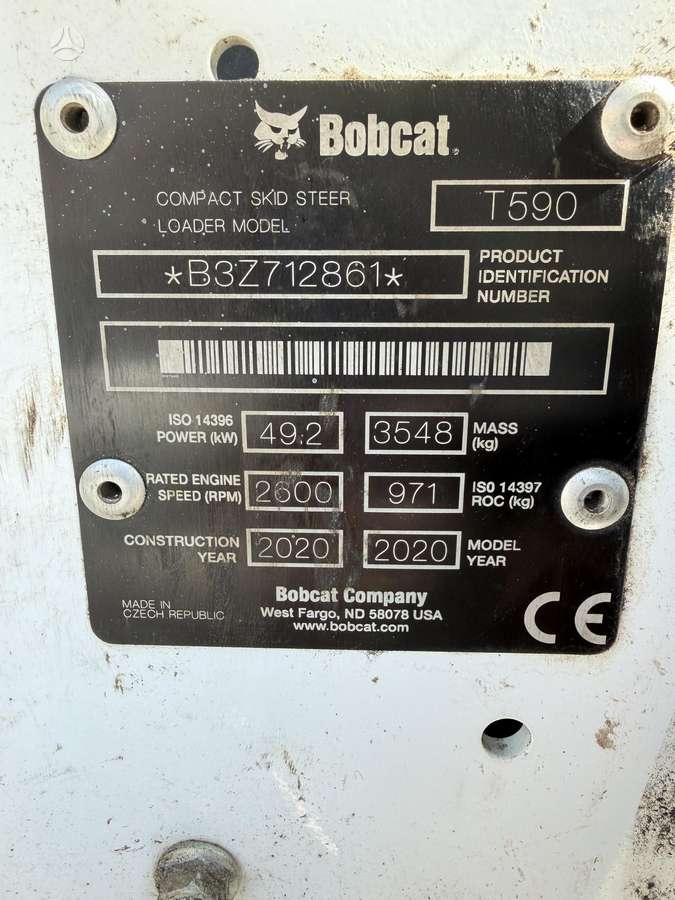 Bobcat T590, mini krautuvai