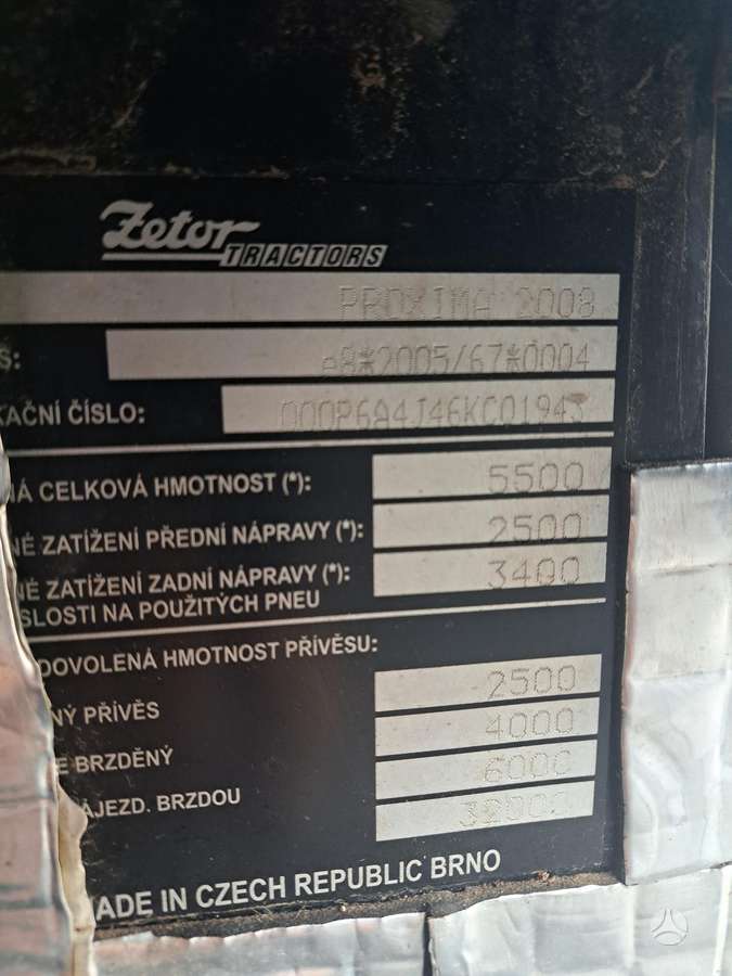 Zetor Proxima 8441, тракторы