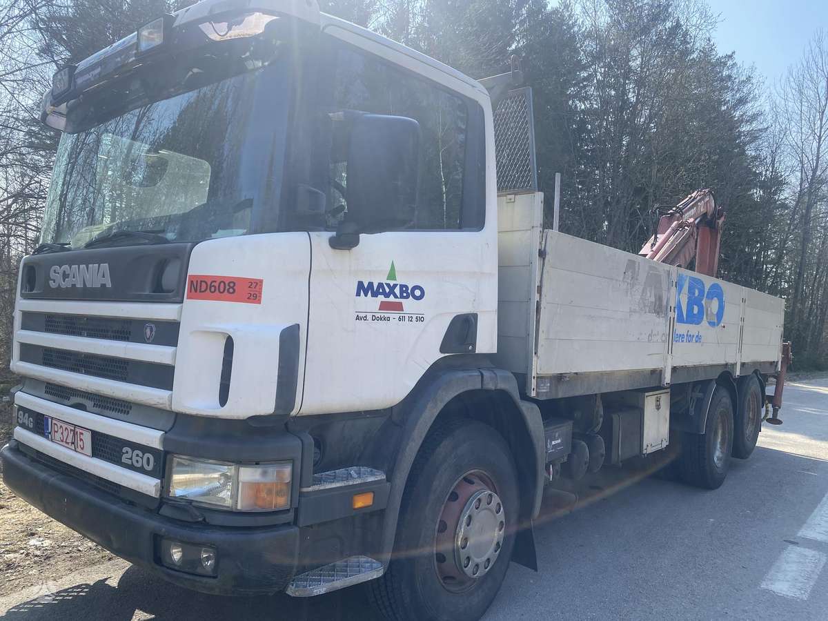 Scania P94 GB, с краном