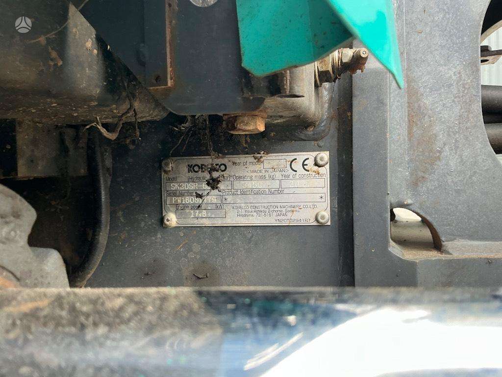 Kobelco SK 30 SR-6E, mini ekskavatoriai