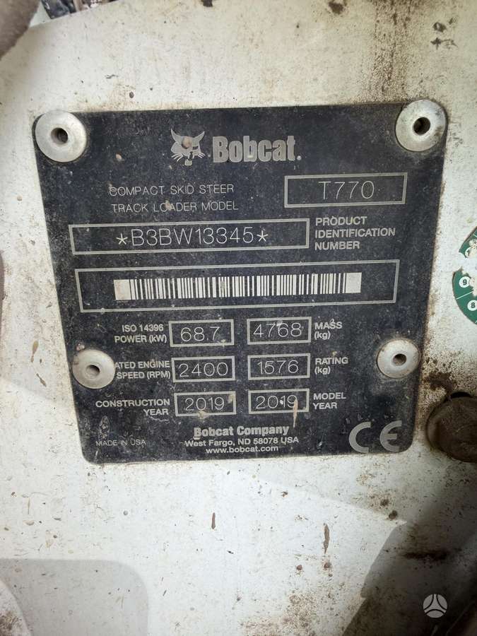 Bobcat T770, mini krautuvai
