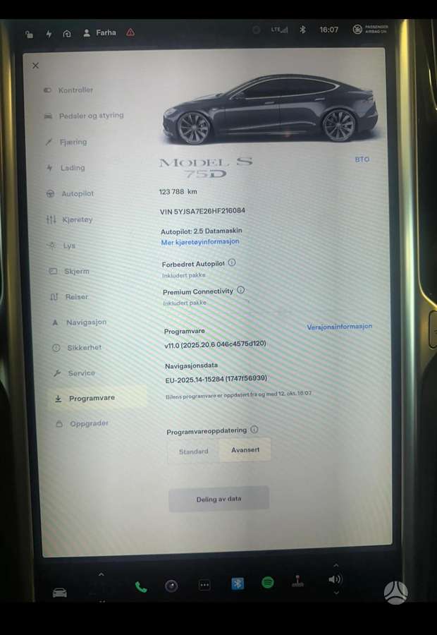 Tesla Model S, 75 kWh, hatchback
