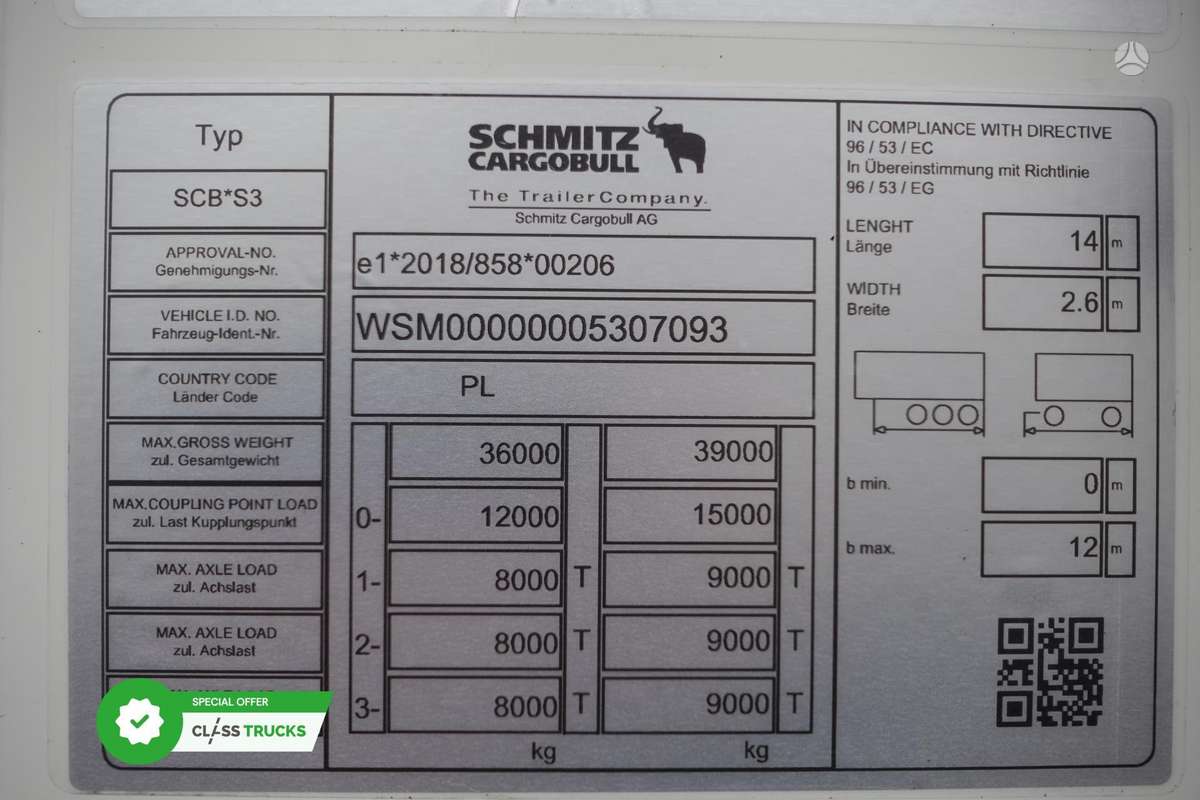 Schmitz SKO Double Deck FP 60 SLXi 300, рефрижераторы