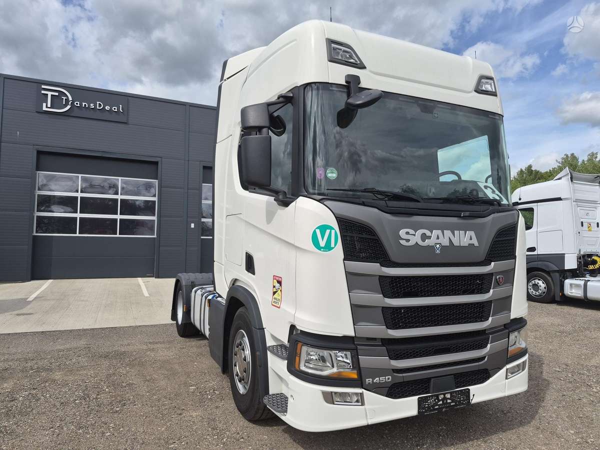 Scania R450 retarderis + kompresorius, double sleeper