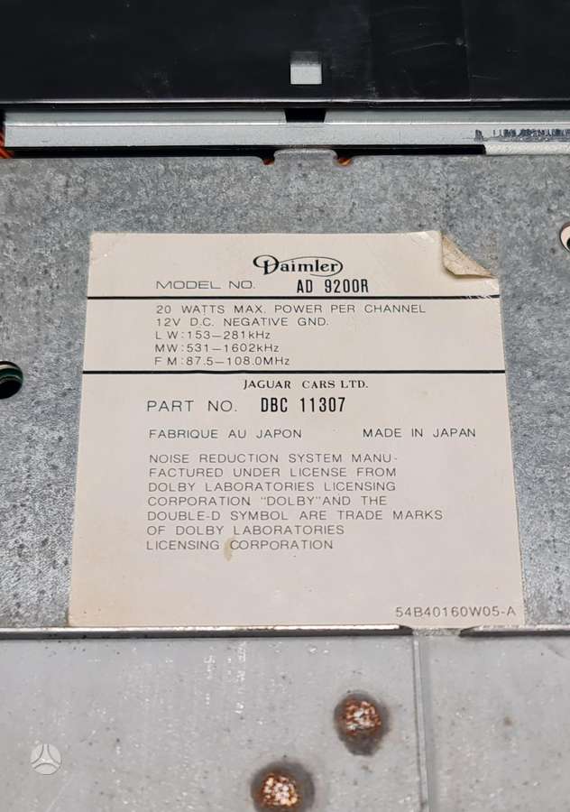 Jaguar XJ40, Ad-9200r