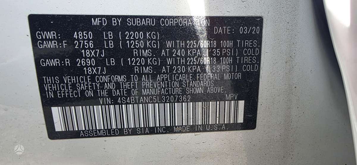 Subaru Outback, 2.5 l., Универсал