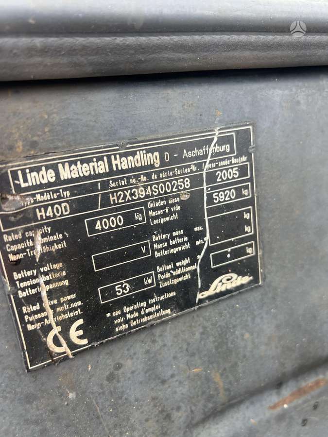 Linde D40, вилочные погрузчики