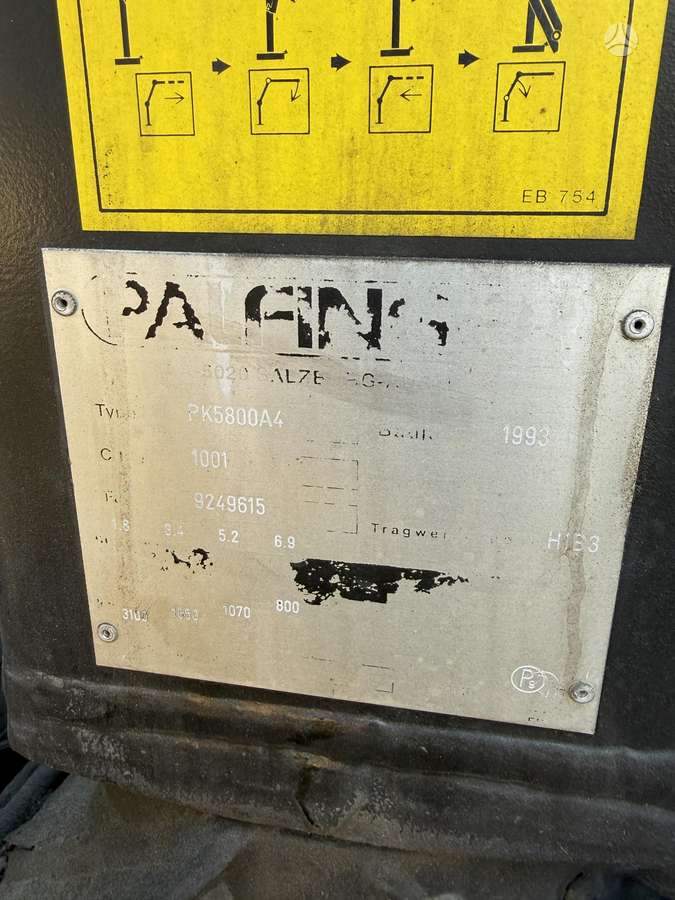 Palfinger PK5800A4, краны / манипуляторы
