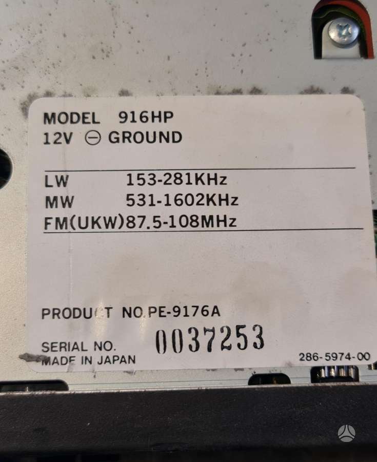 Clarion 916hp, mc magnetolos