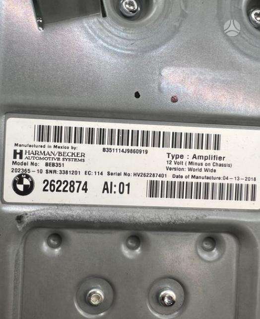BMW X3 elektros sistemos dalys