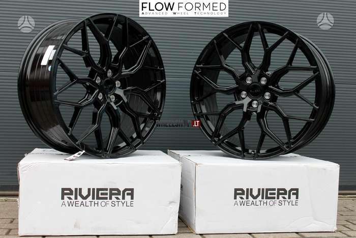 RIVIERA RF108 Gloss Black Flow Formed, light alloy, R21