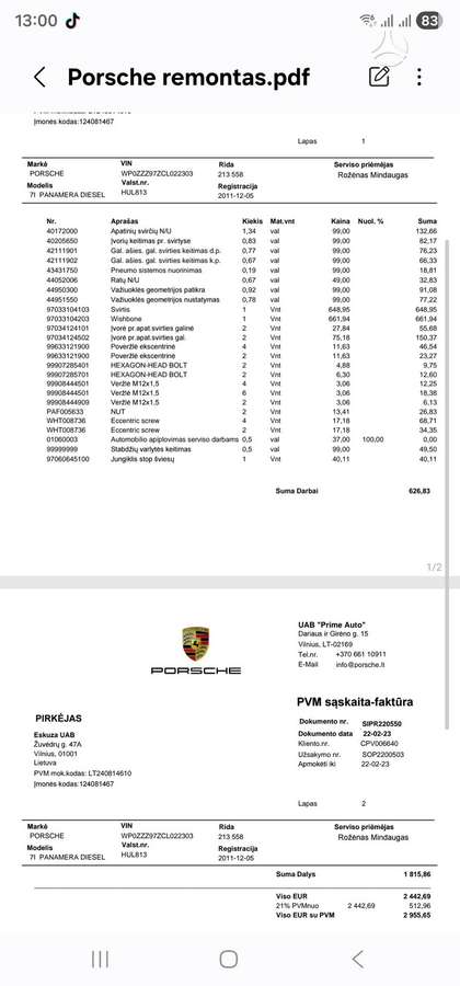 Porsche Panamera, 3.0 l., Седан