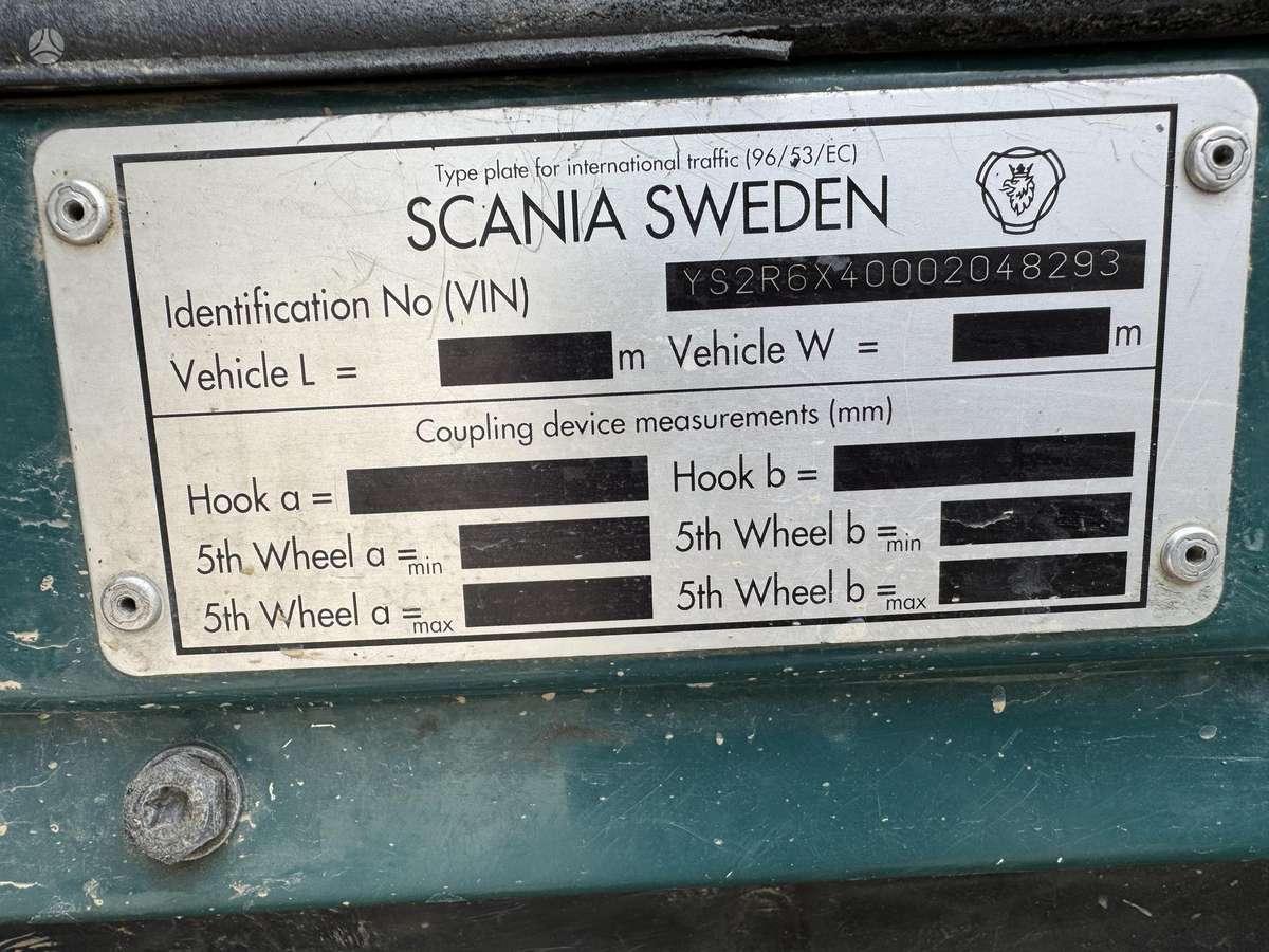 Scania R560 6x4, шасси