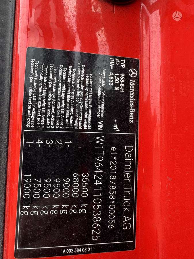 Mercedes-Benz AROCS 3653 Thermo, самосвалы