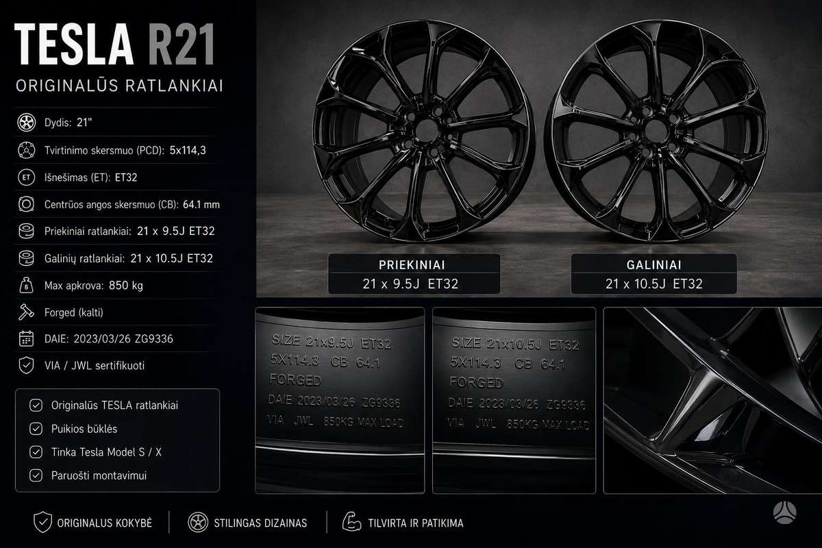 TESLA X, light alloy, R21