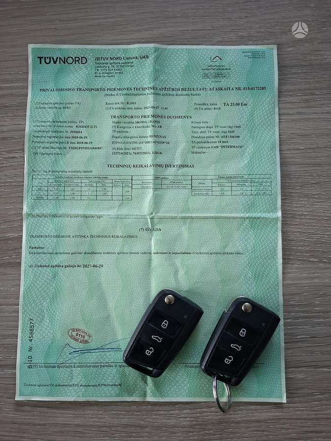 Skoda Rapid, 1.0 l., hatchback