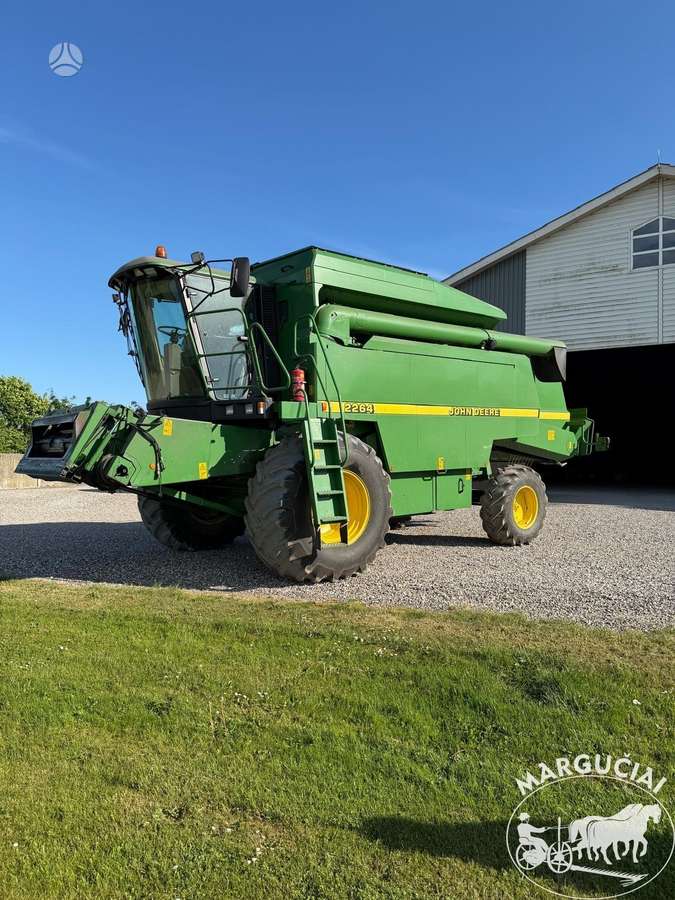 John Deere 2264, 7,5 m, kombainai