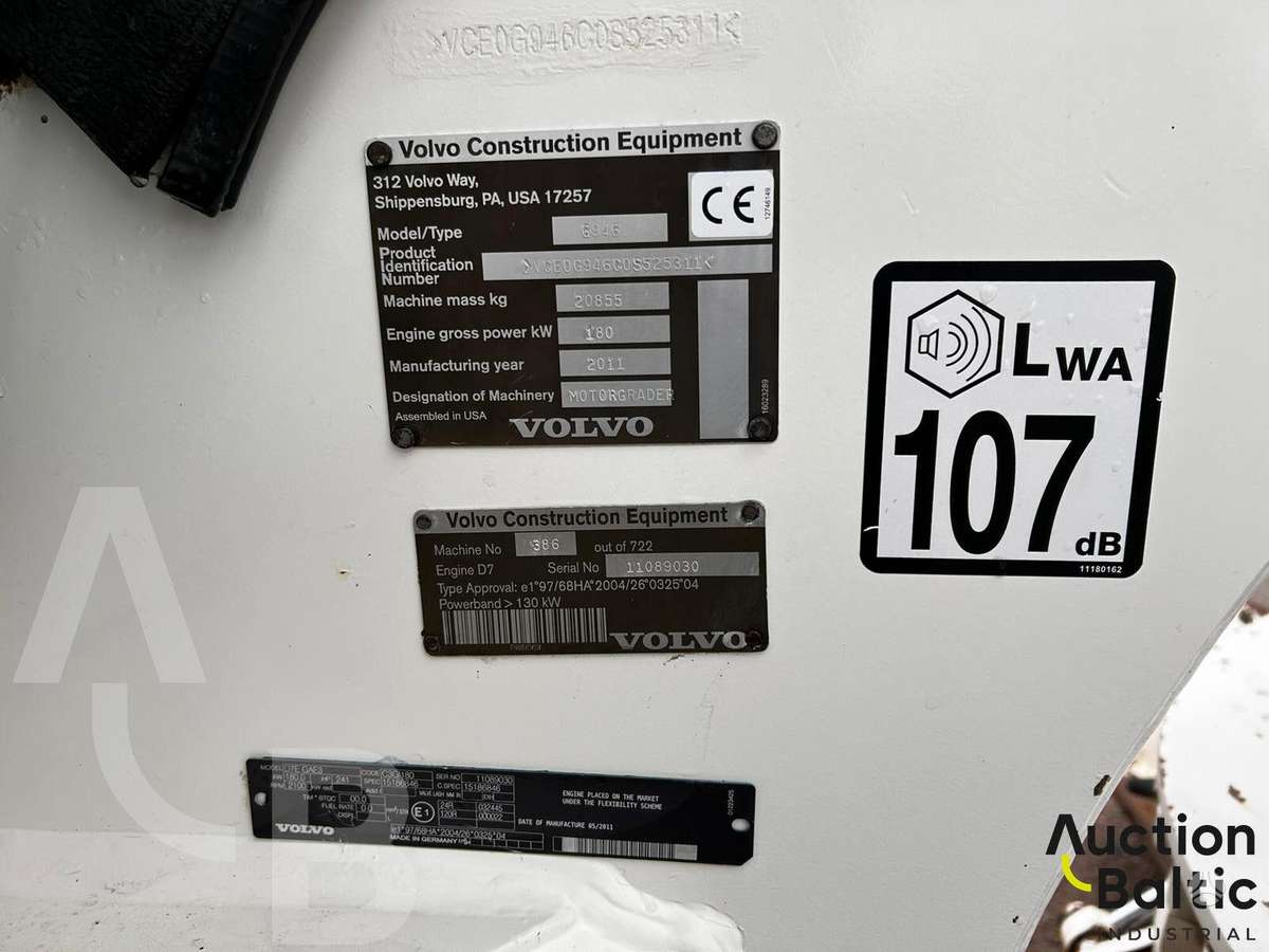 Volvo G 946, greideri
