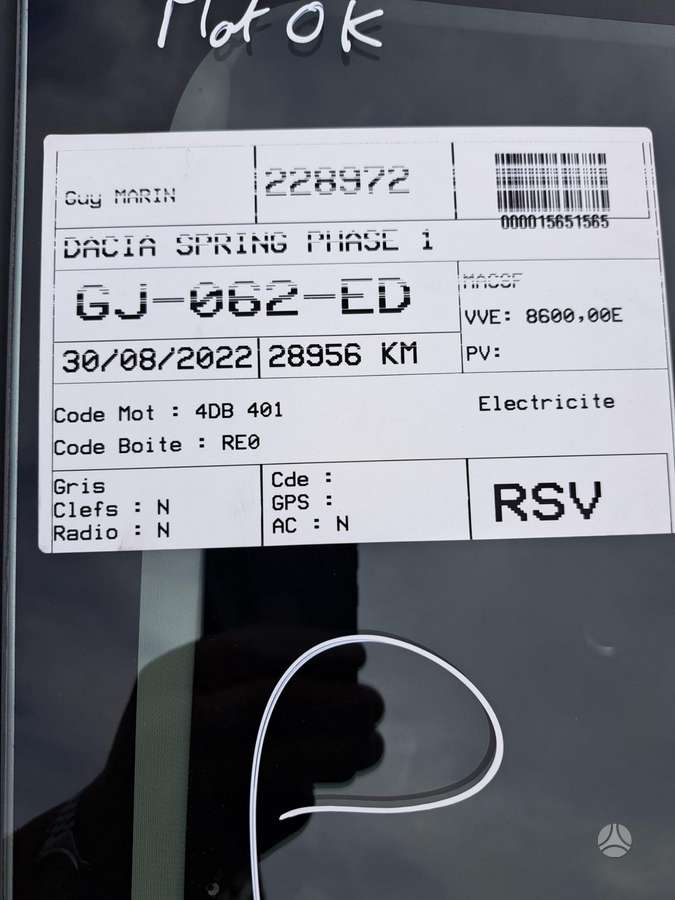 Dacia Spring, 33 kWh, hatchback