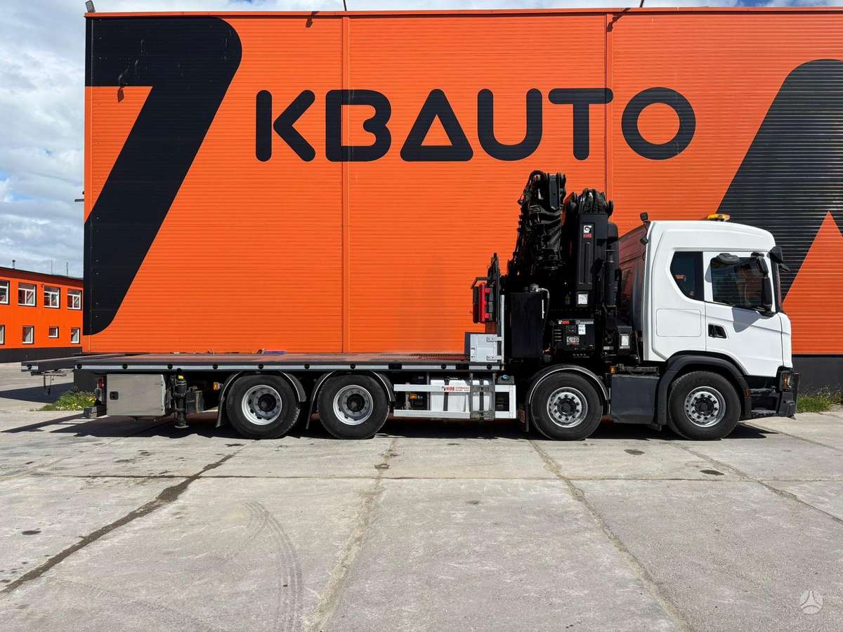 Scania G 500 8x4, с краном