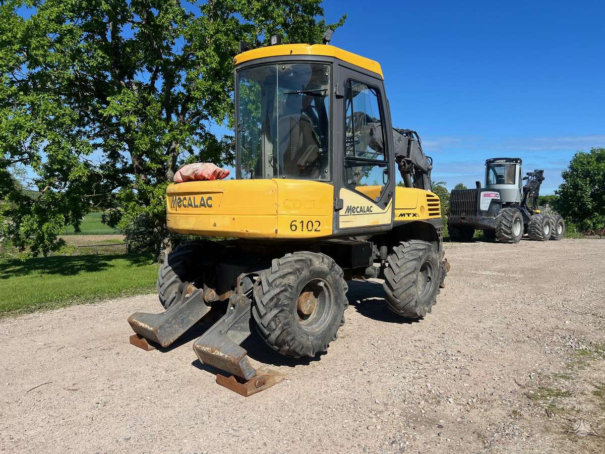 Mecalac 12MTX, ekskavatoriai