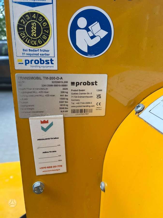 Probst TM 200 vakuminis, kelių tiesimo mašinos