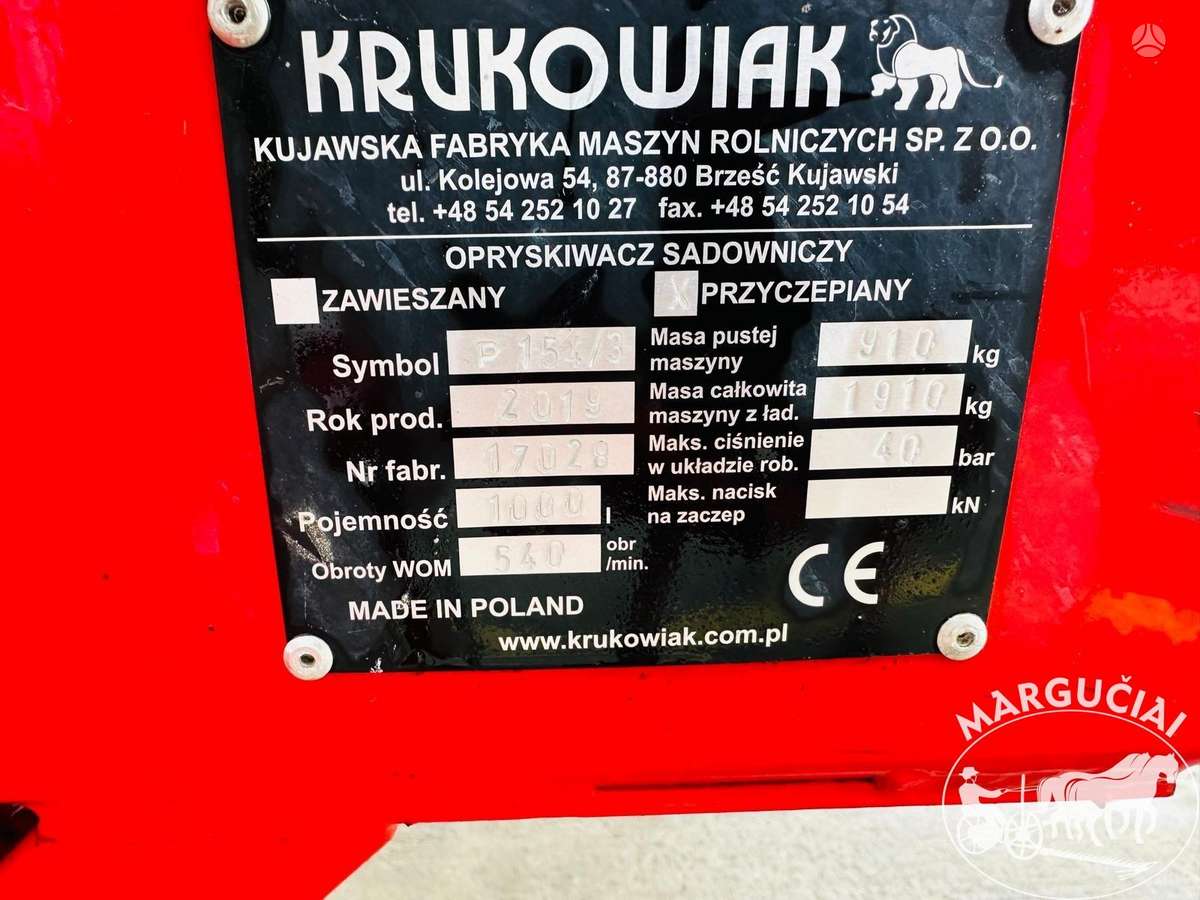 KRUKOWIAK SAD/T, sprayers