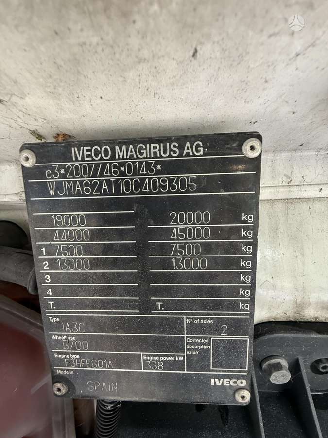 Iveco 460 BDF, шасси