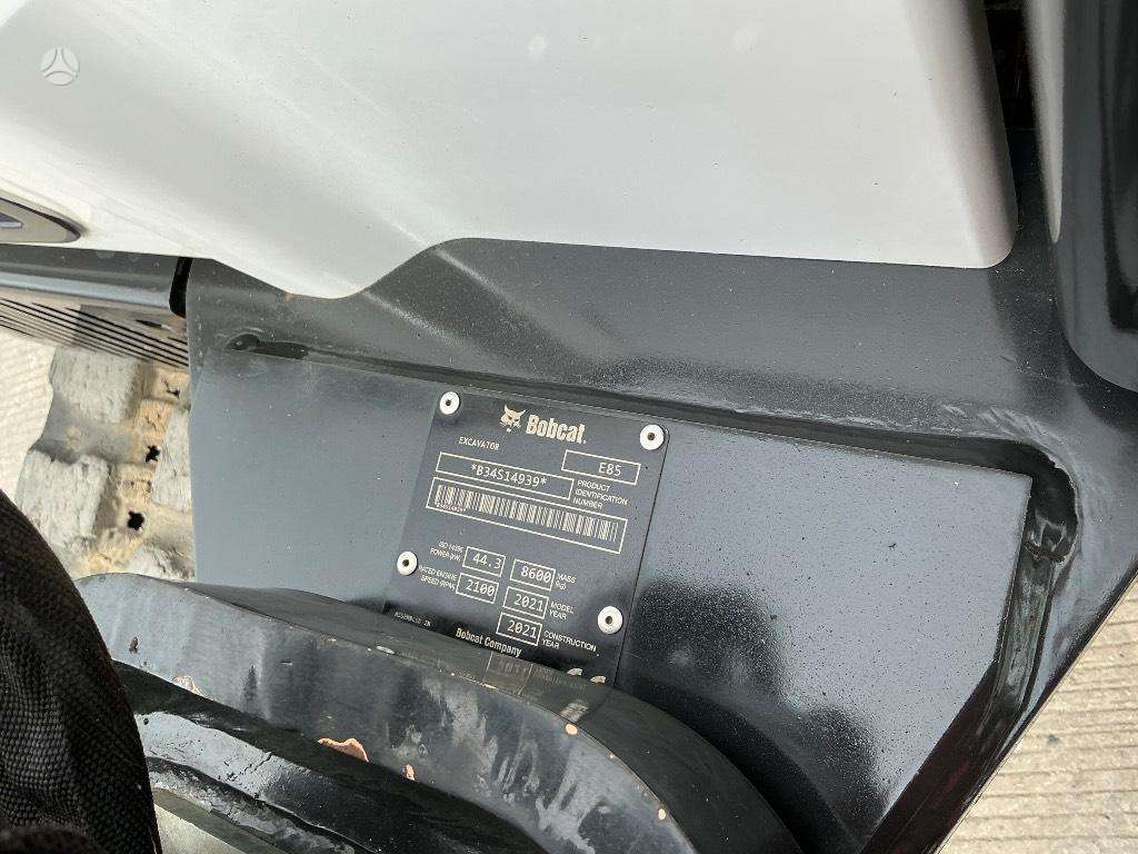 Bobcat E 85, ekskavatori