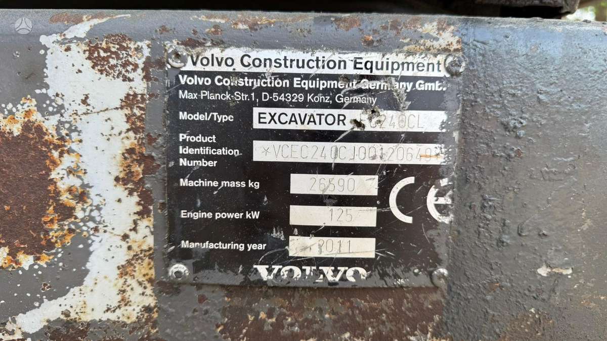 Volvo EC240CL, excavator