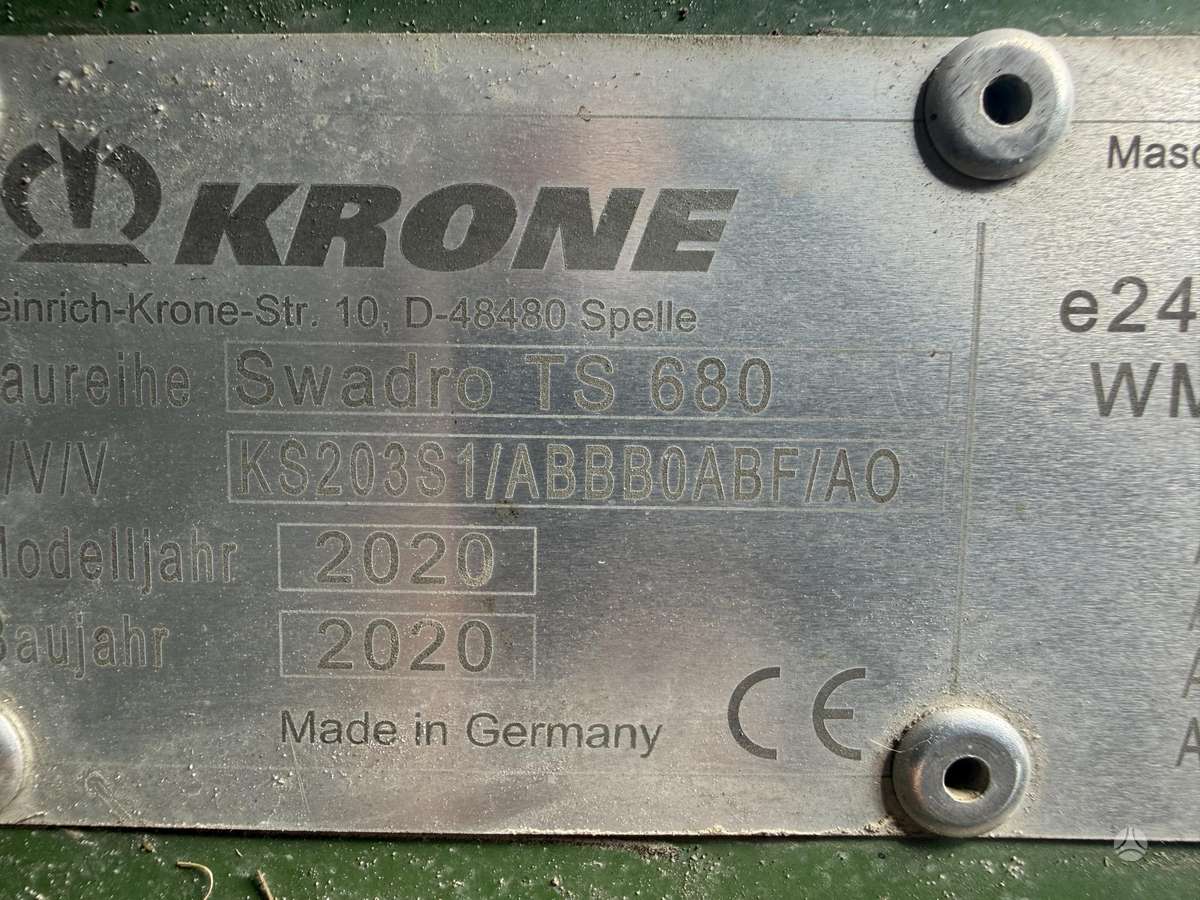 Krone SWADRO TS680, грабли