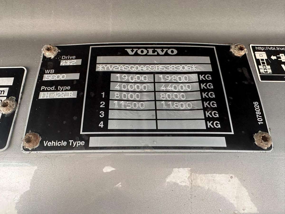 Volvo FH460, шасси