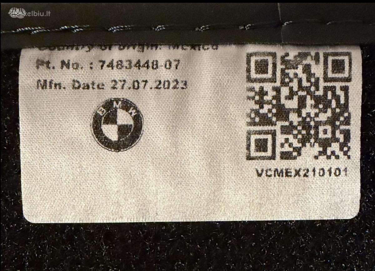 BMW X7, 7483448, mats