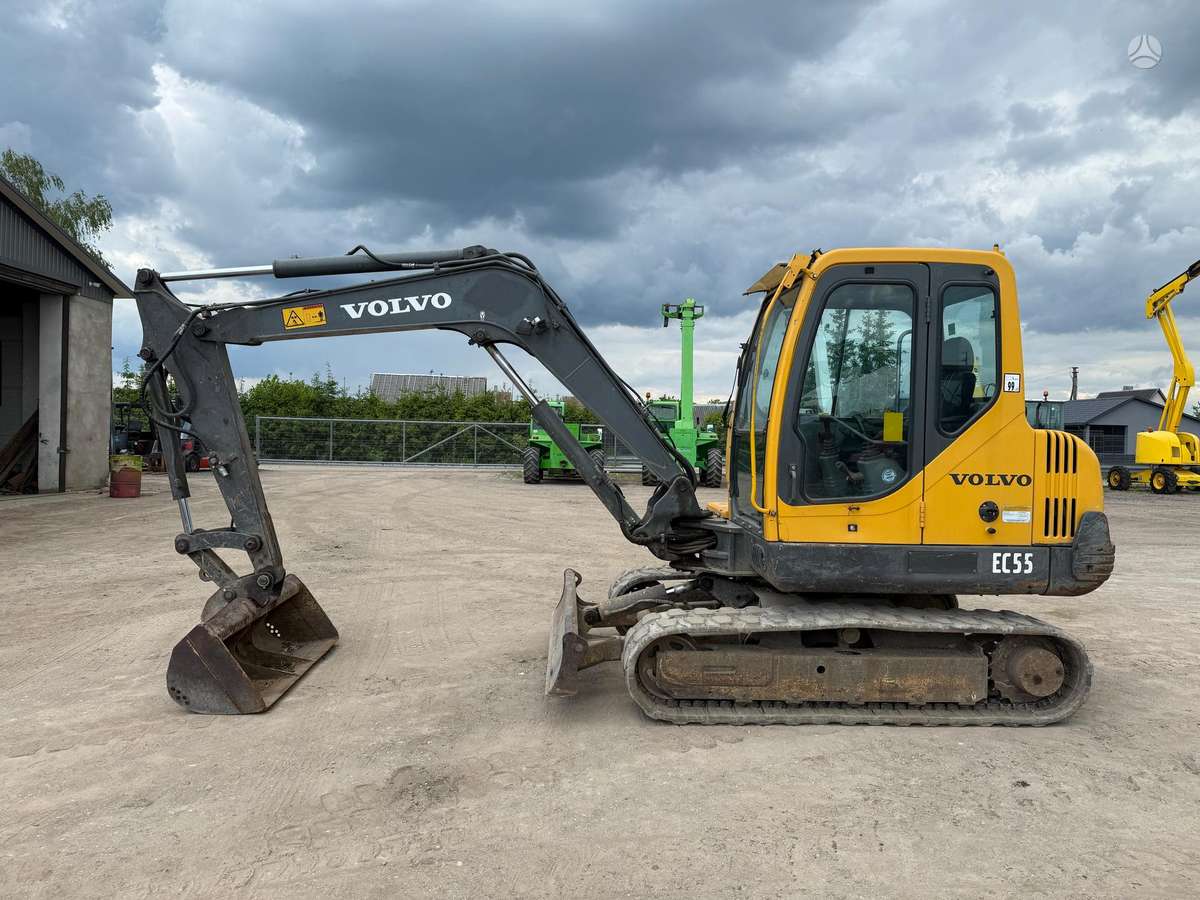Volvo EC55, мини-экскаваторы