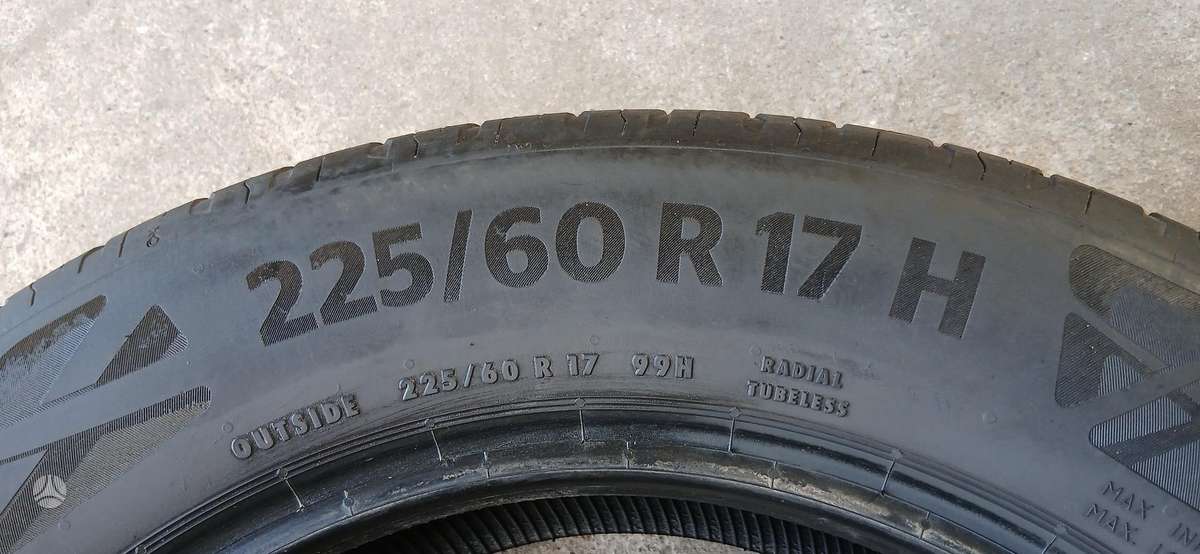 Continental, summer 225/60 R17