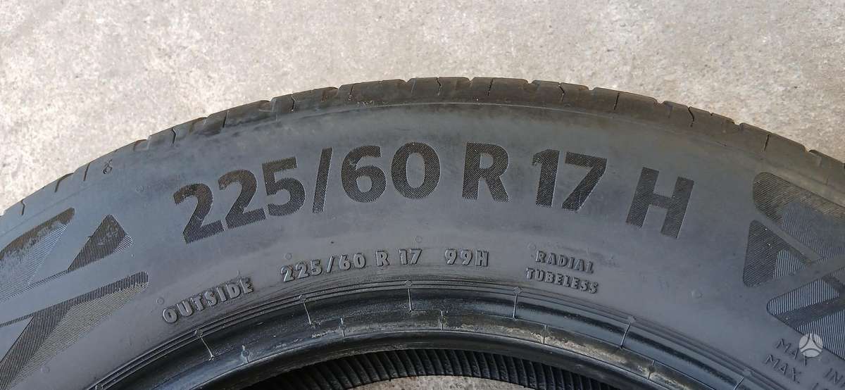 Continental, vasarinės 225/60 R17