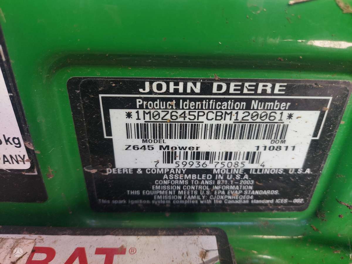 John Deere Z645, garden tractors