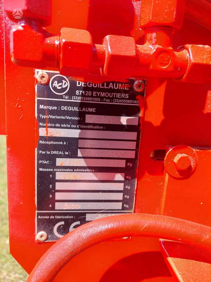 Deguillaume FORCE 18D, manure shakers, compost shredders